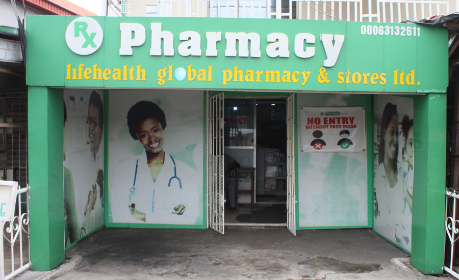 Lifehealth Global Pharmacy Bazunu Branch, No. 37 Bazunu Street, Warri, Delta State.